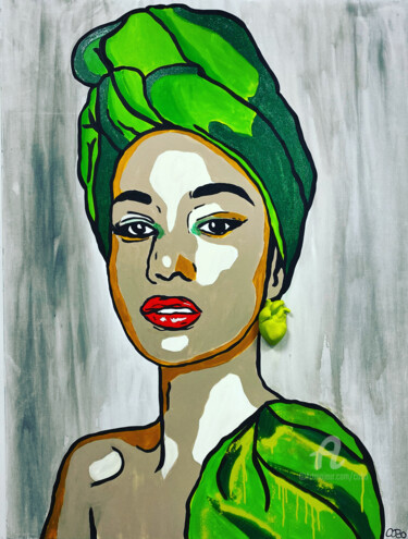 Malerei mit dem Titel "AFRICA" von Cobo, Original-Kunstwerk, Acryl