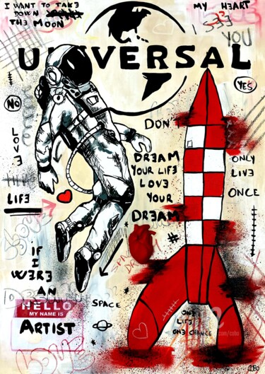 Malerei mit dem Titel "Universal#1" von Cobo, Original-Kunstwerk, Acryl