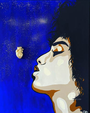Peinture intitulée "WOMAN BLUE" par Cobo, Œuvre d'art originale, Acrylique