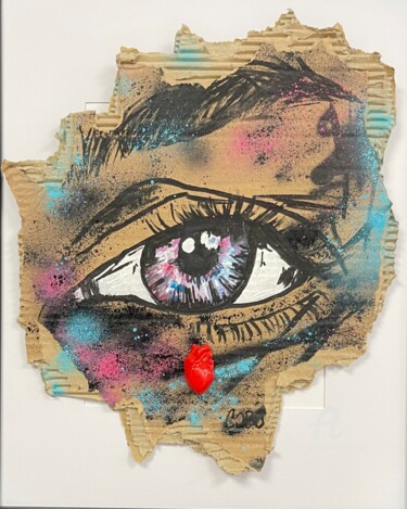 Peinture intitulée "I see you #2" par Cobo, Œuvre d'art originale, Acrylique