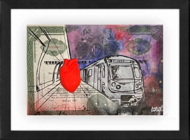 Pintura intitulada "Subway" por Cobo, Obras de arte originais, Acrílico