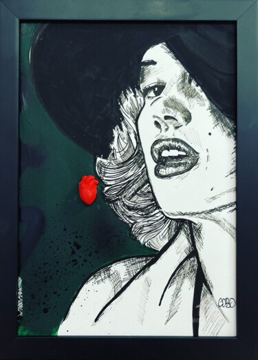 Painting titled "Marylin" by Cobo, Original Artwork, Acrylic