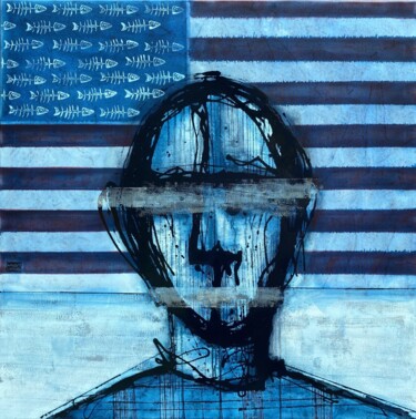 Painting titled "America" by Hal Cobra, Original Artwork, Acrylic