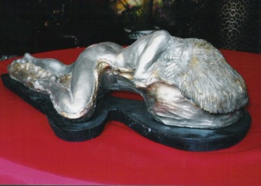 Sculpture titled "Repos" by Cochet Jean-Louis, Original Artwork, Terra cotta