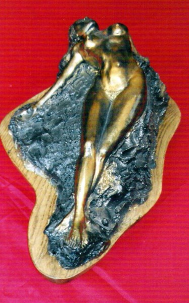 Sculpture titled "Au Soleil" by Cochet Jean-Louis, Original Artwork, Clay