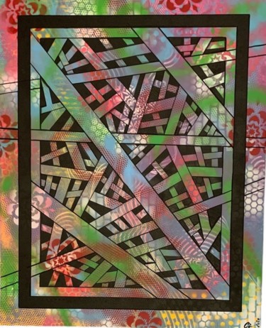 Картина под названием "Linear" - Corine Grumo, Подлинное произведение искусства, Акрил