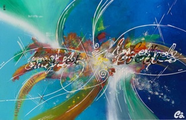 Peinture intitulée "Life is beautiful" par Corine Grumo, Œuvre d'art originale, Acrylique