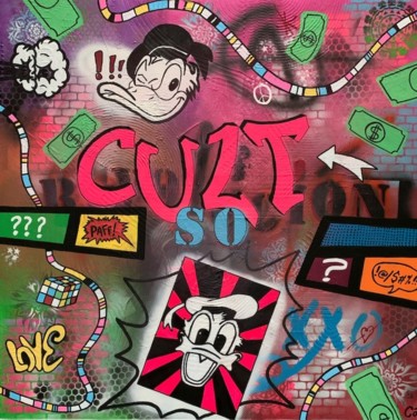Painting titled "So cult" by Corine Grumo, Original Artwork, Acrylic