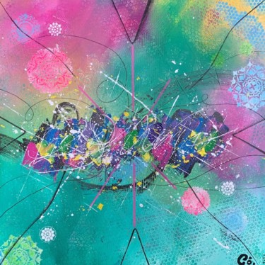 Painting titled "Shadof-colors" by Corine Grumo, Original Artwork, Acrylic