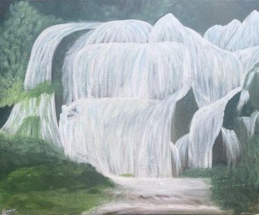 Pintura titulada "Cascade" por Corinne Garcia, Obra de arte original, Acrílico