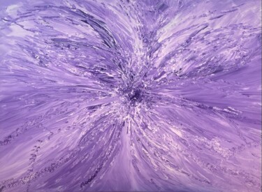 Painting titled "Eveil spirituelle" by Corinne Garcia, Original Artwork, Acrylic