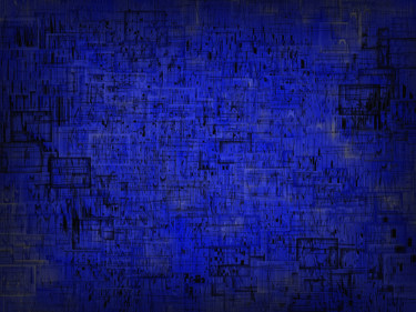 "Blue Night" başlıklı Tablo Coco Maya tarafından, Orijinal sanat, Akrilik Ahşap Sedye çerçevesi üzerine monte edilmiş