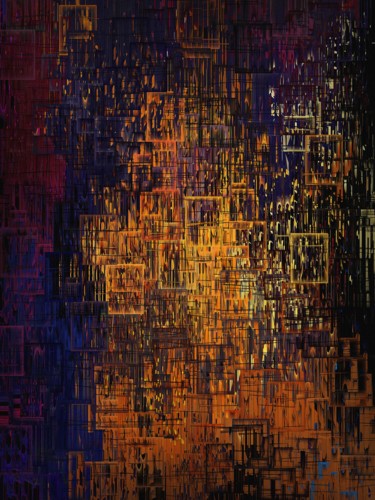 Картина под названием "Luminescent The Sec…" - Coco Maya, Подлинное произведение искусства, Акрил Установлен на Деревянная п…