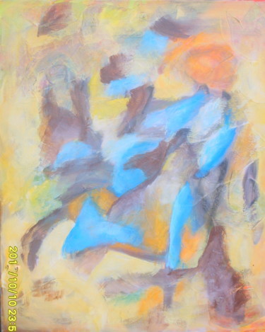 Peinture intitulée "FOLLE CHEVAUCHEE" par Jacques Coeur, Œuvre d'art originale, Acrylique