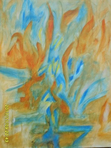 Peinture intitulée "FLORAISON" par Jacques Coeur, Œuvre d'art originale, Acrylique