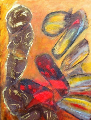 Peinture intitulée "TOTEMS" par Jacques Coeur, Œuvre d'art originale, Acrylique