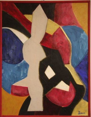 Peinture intitulée "TOTEM" par Jacques Coeur, Œuvre d'art originale, Huile