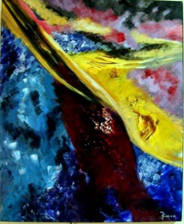 Peinture intitulée "L'ARBRE DE VIE" par Jacques Coeur, Œuvre d'art originale, Huile