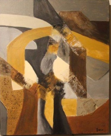 Peinture intitulée "PASSERELLES" par Jacques Coeur, Œuvre d'art originale, Huile