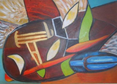 Peinture intitulée "JAZZY" par Jacques Coeur, Œuvre d'art originale, Huile