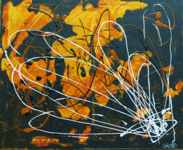 Peinture intitulée "Abstrait_8" par Elodie Cojean, Œuvre d'art originale, Acrylique