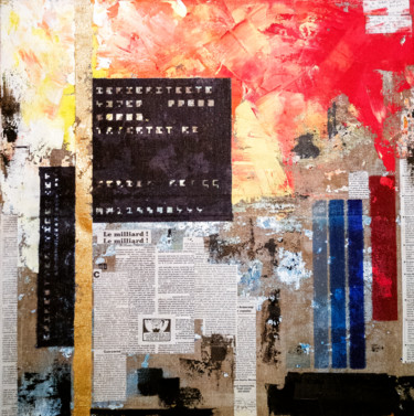 Courrier du peuple Collages intitulée "Courrier du peuple" par Ivan Colas, Œuvre d'art originale, Marqueur