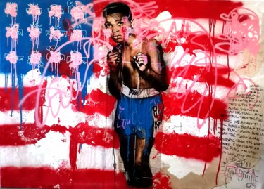 Malerei mit dem Titel "This is America" von Nicolas Coquema, Original-Kunstwerk, Acryl