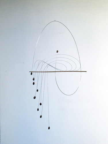 Skulptur mit dem Titel "SUSPENSION 18/01" von Colette Billaud, Original-Kunstwerk