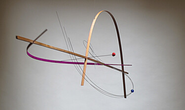 Sculpture intitulée "SUSPENSION 10/08" par Colette Billaud, Œuvre d'art originale
