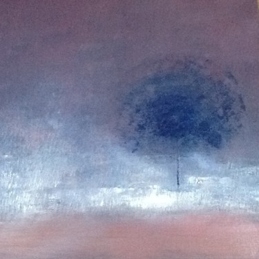 Peinture intitulée "Bleu arbre" par Colette Etienne, Œuvre d'art originale, Acrylique