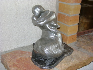 Sculpture intitulée "Mère & enfant" par Colette Jotterand-Vetter, Œuvre d'art originale