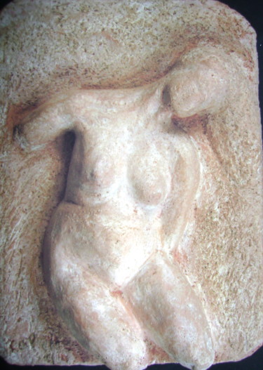 Sculpture titled "Derniers feux" by Colette Jotterand-Vetter, Original Artwork, Terra cotta