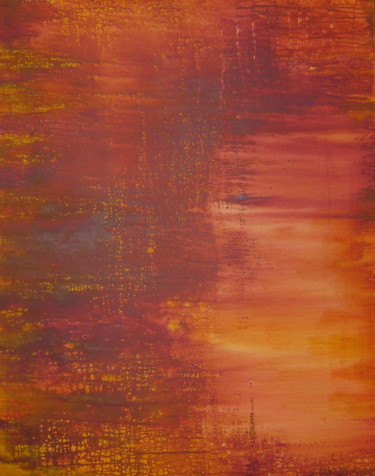 Peinture intitulée "couleur du soir" par Colette Jotterand-Vetter, Œuvre d'art originale, Acrylique