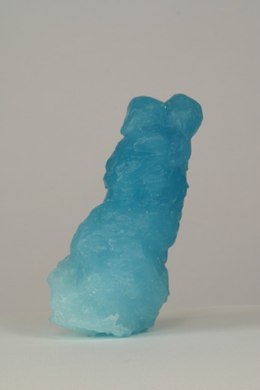 Sculpture intitulée "Etreinte bleue" par Colette Jotterand-Vetter, Œuvre d'art originale