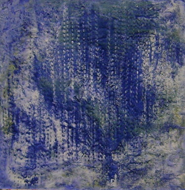 Peinture intitulée "arbre bleu" par Colette Jotterand-Vetter, Œuvre d'art originale, Acrylique
