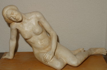 Sculpture intitulée "La rêveuse" par Colette Jotterand-Vetter, Œuvre d'art originale