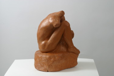 Скульптура под названием "attente" - Colette Jotterand-Vetter, Подлинное произведение искусства
