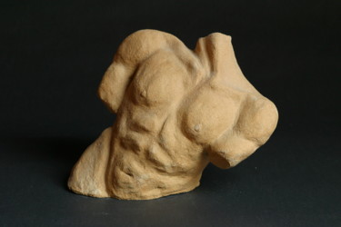 Sculpture intitulée "torse" par Colette Jotterand-Vetter, Œuvre d'art originale, Terre cuite