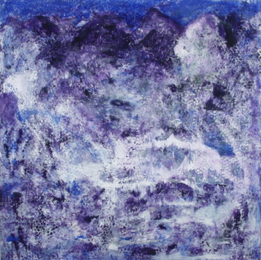 Painting titled "fonte des neiges" by Colette Jotterand-Vetter, Original Artwork, Acrylic