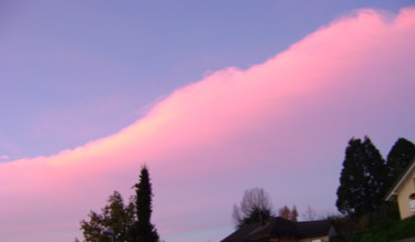 Photographie intitulée "nuage rose" par Colette Jotterand-Vetter, Œuvre d'art originale
