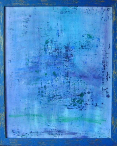 Painting titled "rêve bleu" by Colette Jotterand-Vetter, Original Artwork, Acrylic