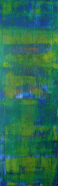 Peinture intitulée "abstrait vert" par Colette Jotterand-Vetter, Œuvre d'art originale, Acrylique