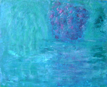 Картина под названием "hommage à Monet" - Colette Jotterand-Vetter, Подлинное произведение искусства, Акрил