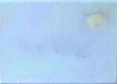 Картина под названием "lune dans la brume" - Colette Jotterand-Vetter, Подлинное произведение искусства, Акрил