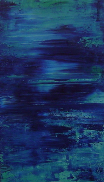 Картина под названием "reflets de la riviè…" - Colette Jotterand-Vetter, Подлинное произведение искусства, Акрил