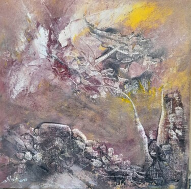 Pittura intitolato "Au sortir de la cav…" da Colette Klein, Opera d'arte originale, Olio Montato su Telaio per barella in le…