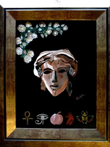 Peinture intitulée "Le MASQUE d'APHRODI…" par Colette Rhode, Œuvre d'art originale, Autre