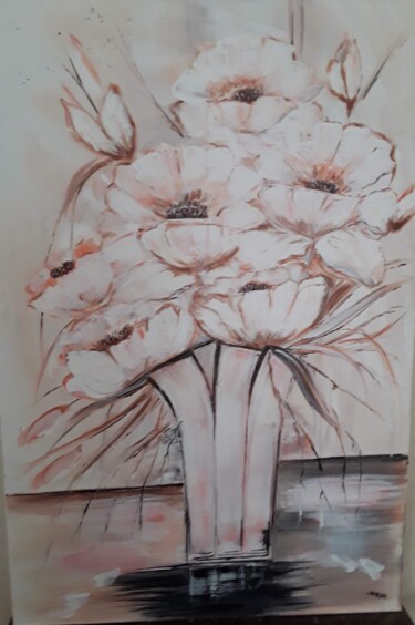 Painting titled "Bouquet de fleurs" by Odalix, Original Artwork, Acrylic