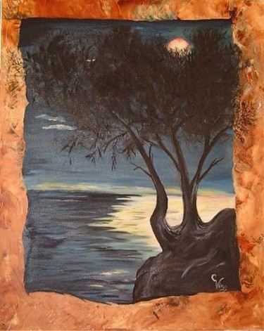 Peinture intitulée "Soir D'été" par Coline, Œuvre d'art originale