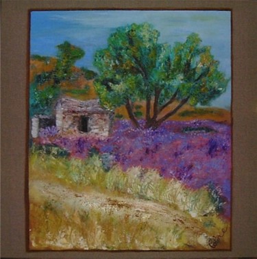 Painting titled "petit cabanon" by Coline, Original Artwork